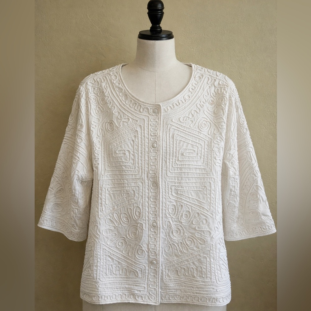 Maggie Barnes Ribbon Embroidered Jacket